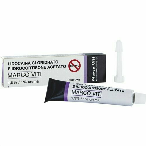 Lidocaina idrocortisone (marco viti) crema derm 30 g 15 mg/g+ 10 mg/g