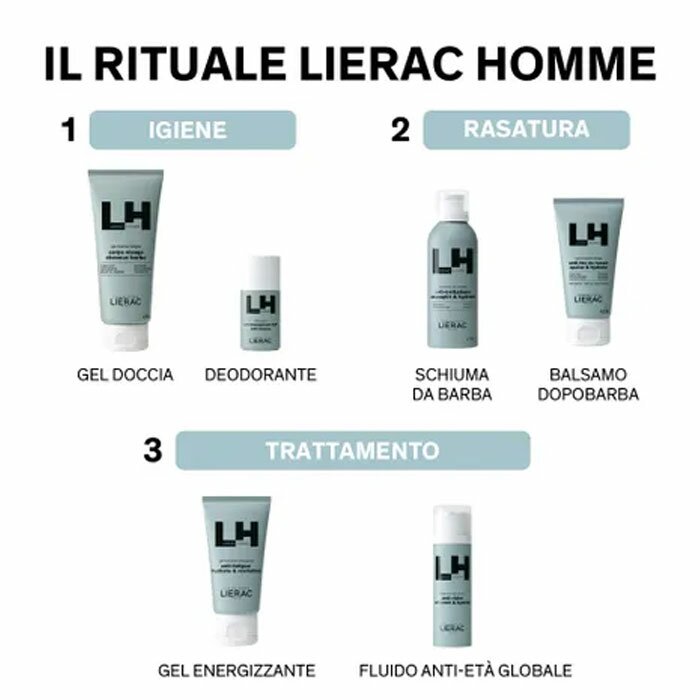 Lierac homme gel doccia 200 ml
