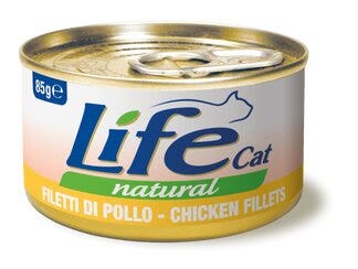 Life pet care cibo umido filetto di pollo per gatti adulti 85g