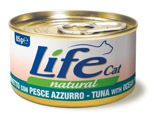 Life pet care cibo umido tonnetto con pesce azzurro per gatti adulti 85g