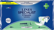 Lines specialist classic super pannolone a mutanda grande 30 pezzi