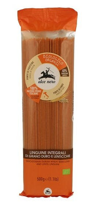 Linguine integrali di grano duro e lenticchie bio 500 g