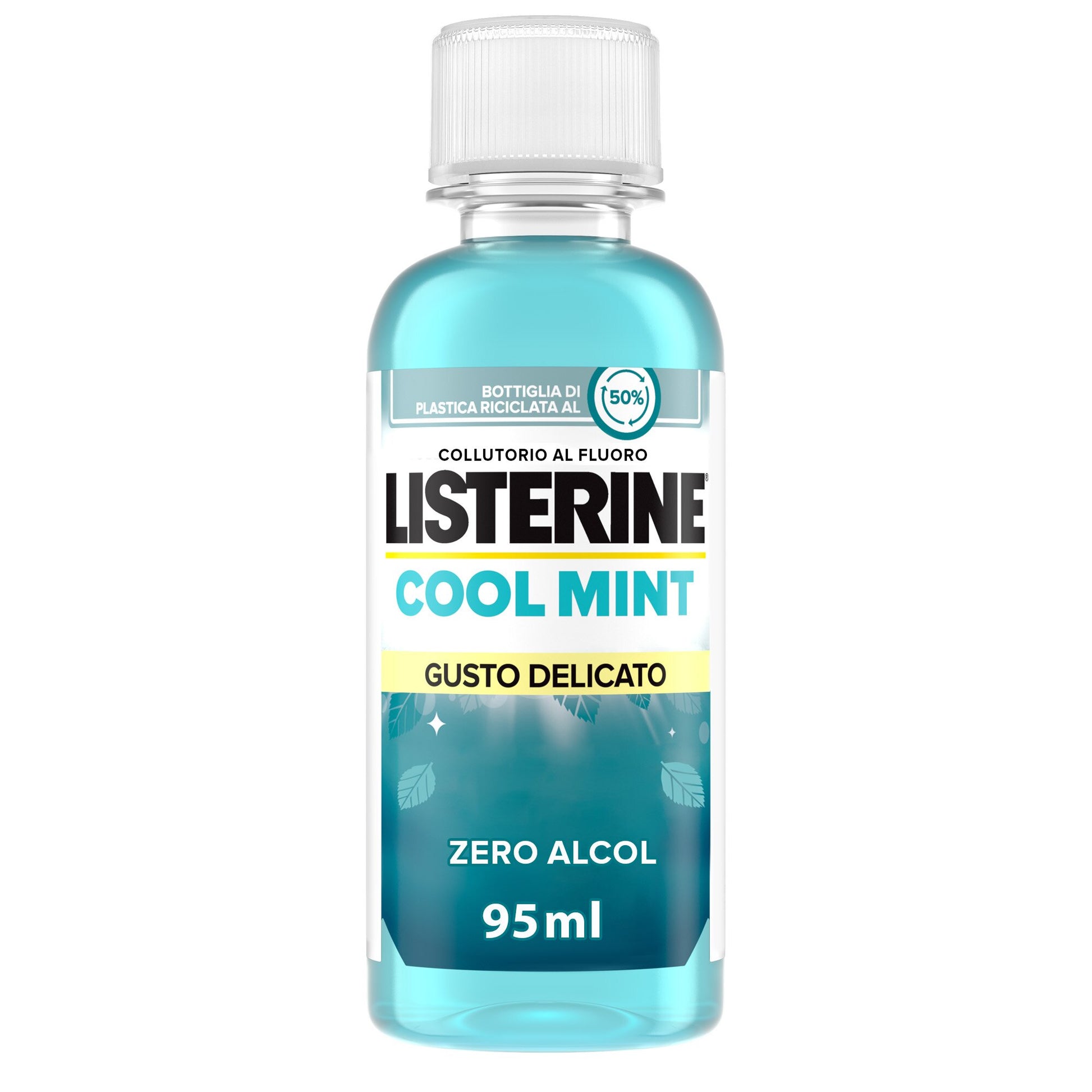 Listerine Collutorio Cool Mint Zero Alcol Gusto Delicato 95 ml