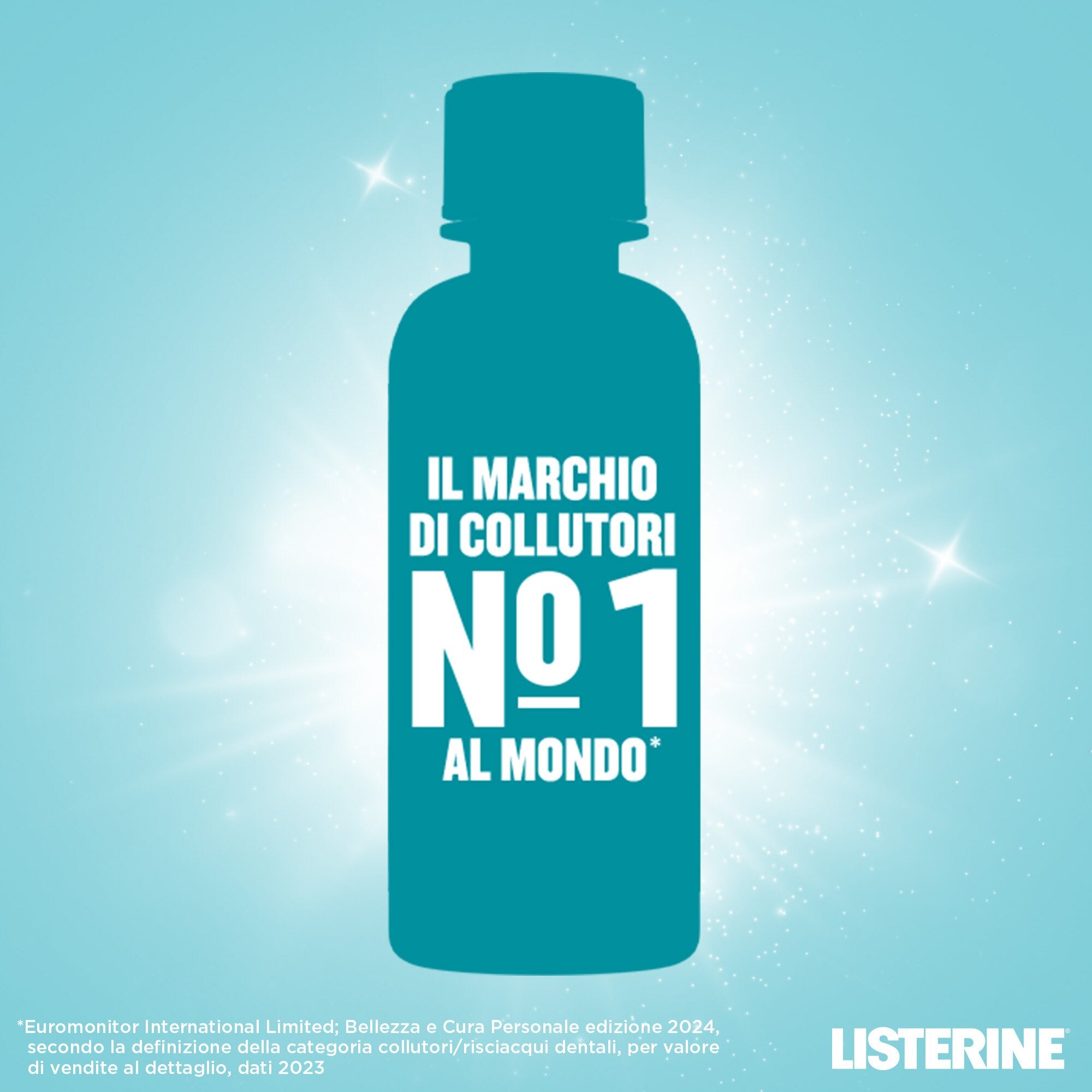 Listerine Collutorio Cool Mint Zero Alcol Gusto Delicato 95 ml
