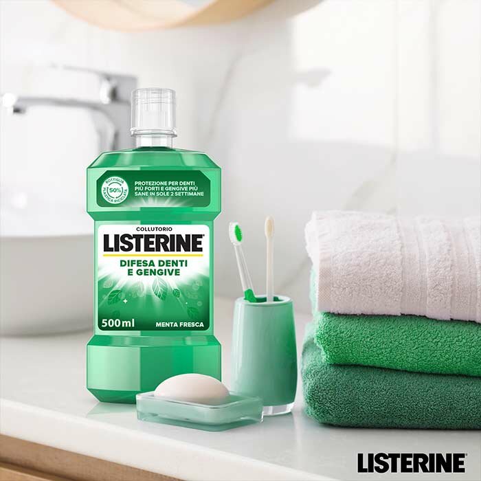 Listerine Collutorio Difesa Denti e Gengive 2 X 500 ml