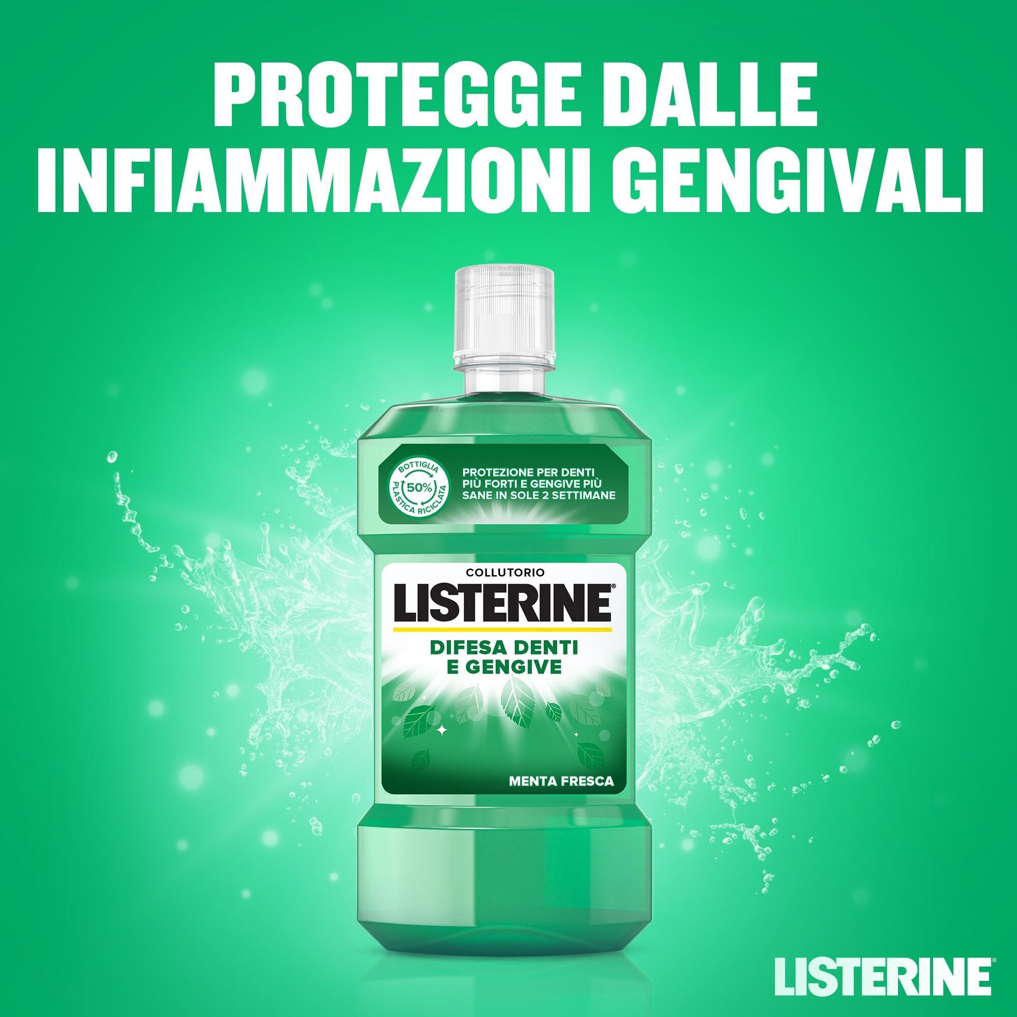 Listerine Collutorio Difesa Denti e Gengive 500 ml
