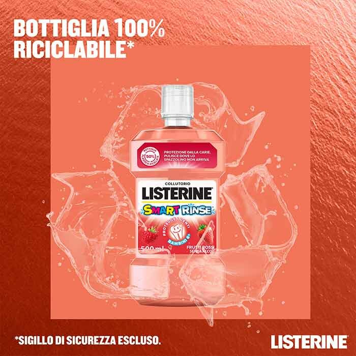 Listerine Smart Rinse Collutorio Per Bambini 500 ml 