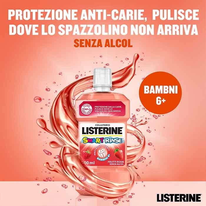Listerine Smart Rinse Collutorio Per Bambini 500 ml 
