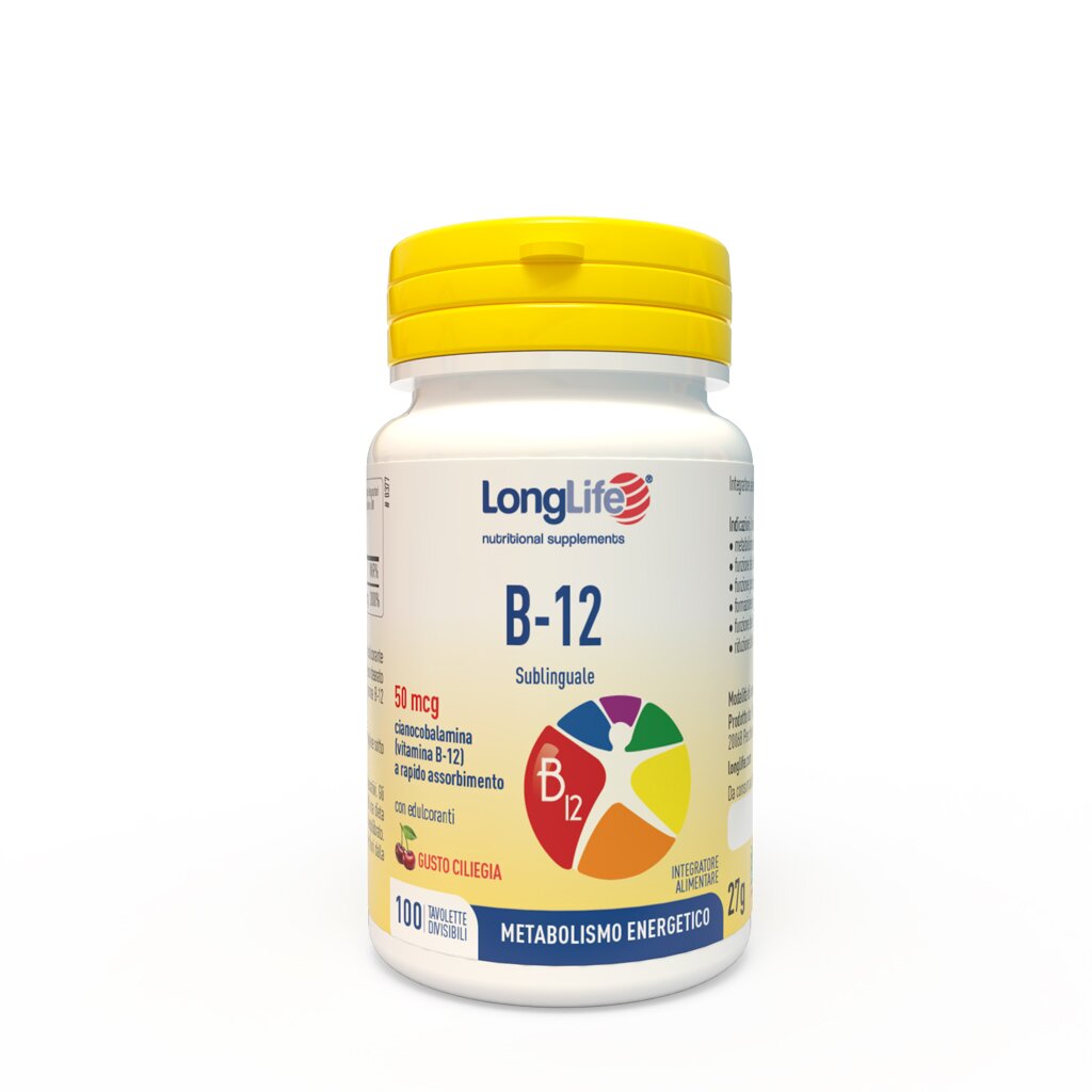 Longlife B12 Integratore Metabolismo Energetico 100 Tavolette