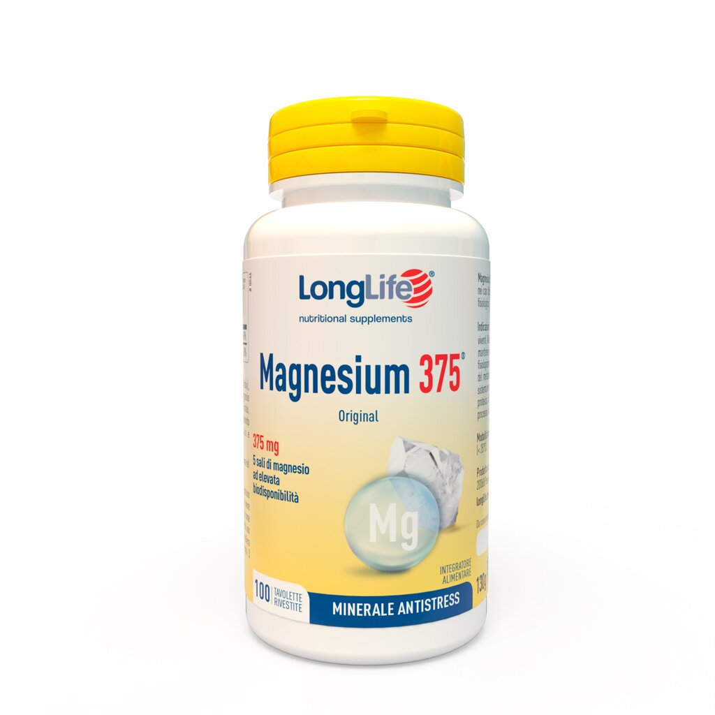 Longlife Magnesium 375 Integratore Magnesio 100 Tavolette