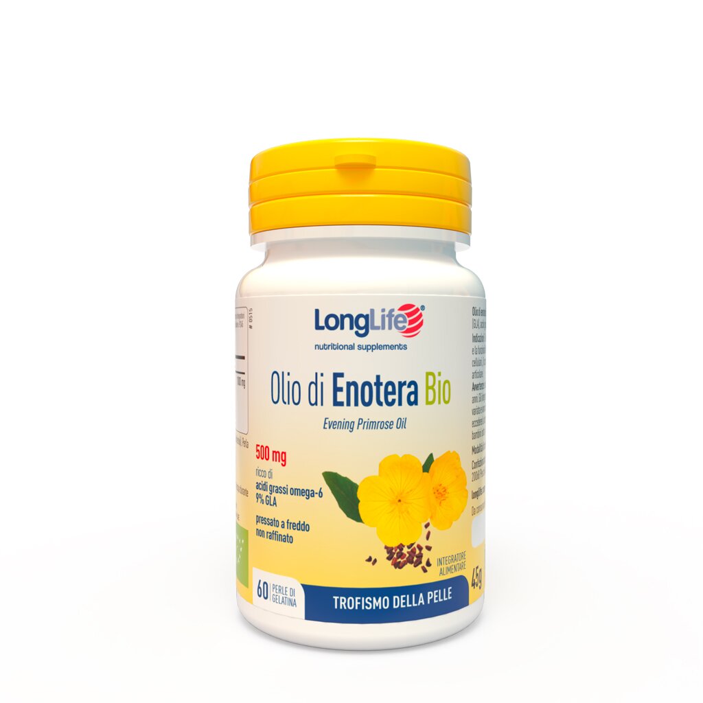 Longlife olio enotera bio 60 perle 500 mg