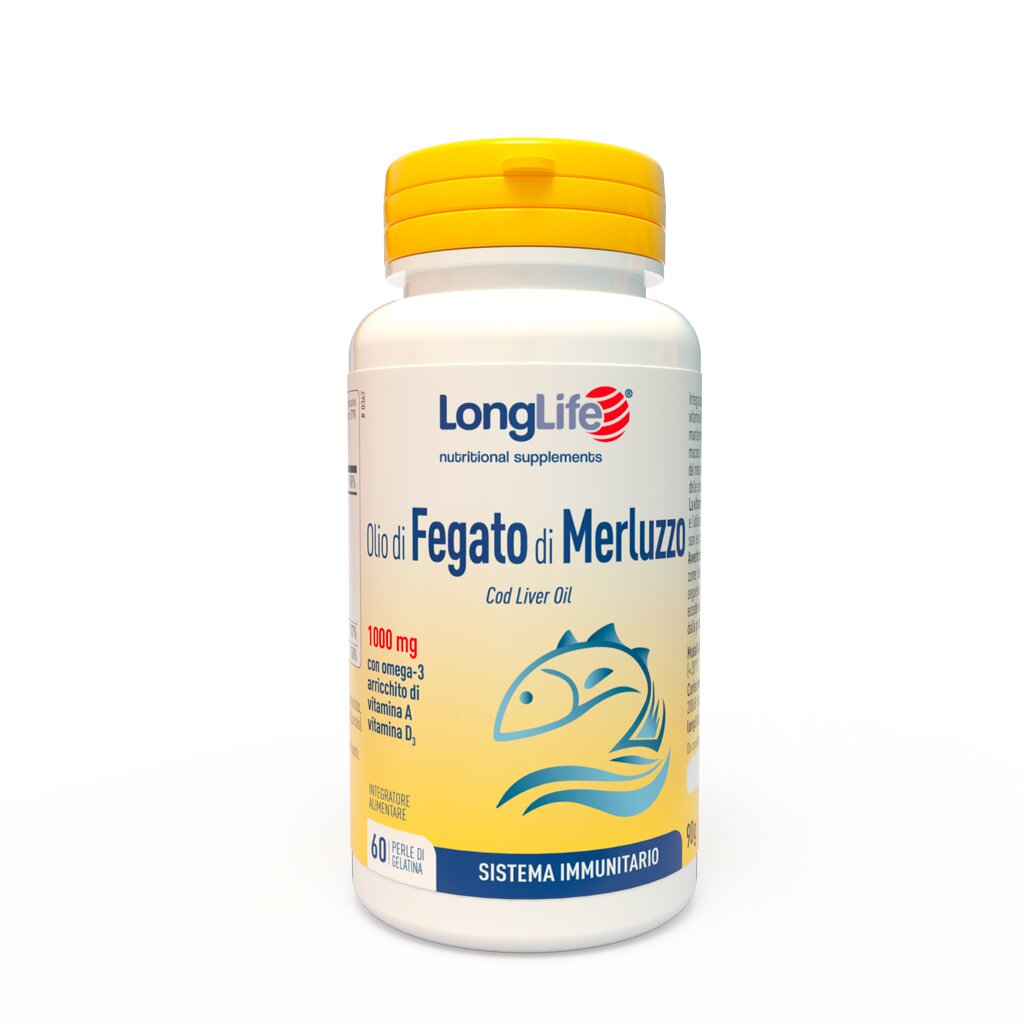 Longlife olio fegato merluzzo 1000 mg 60 perle