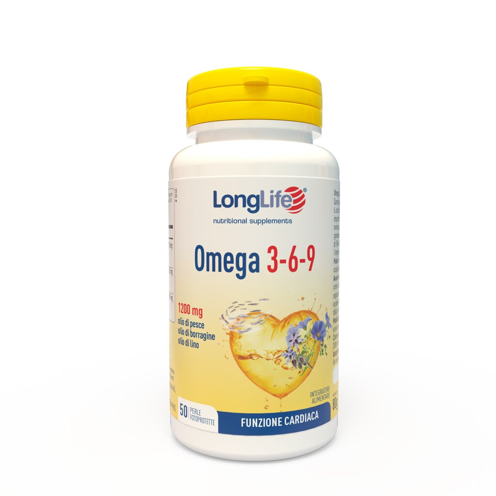 LongLife Omega 3-6-9 Integratore Di Acidi Grassi 50 Perle