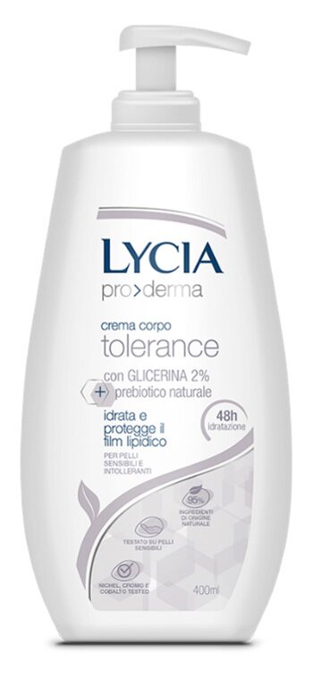 Lycia proderma crema corpo tolerance 400 ml
