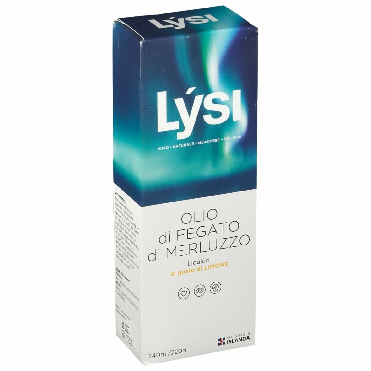 Lysi olio fegato merluzzo limone 240 ml