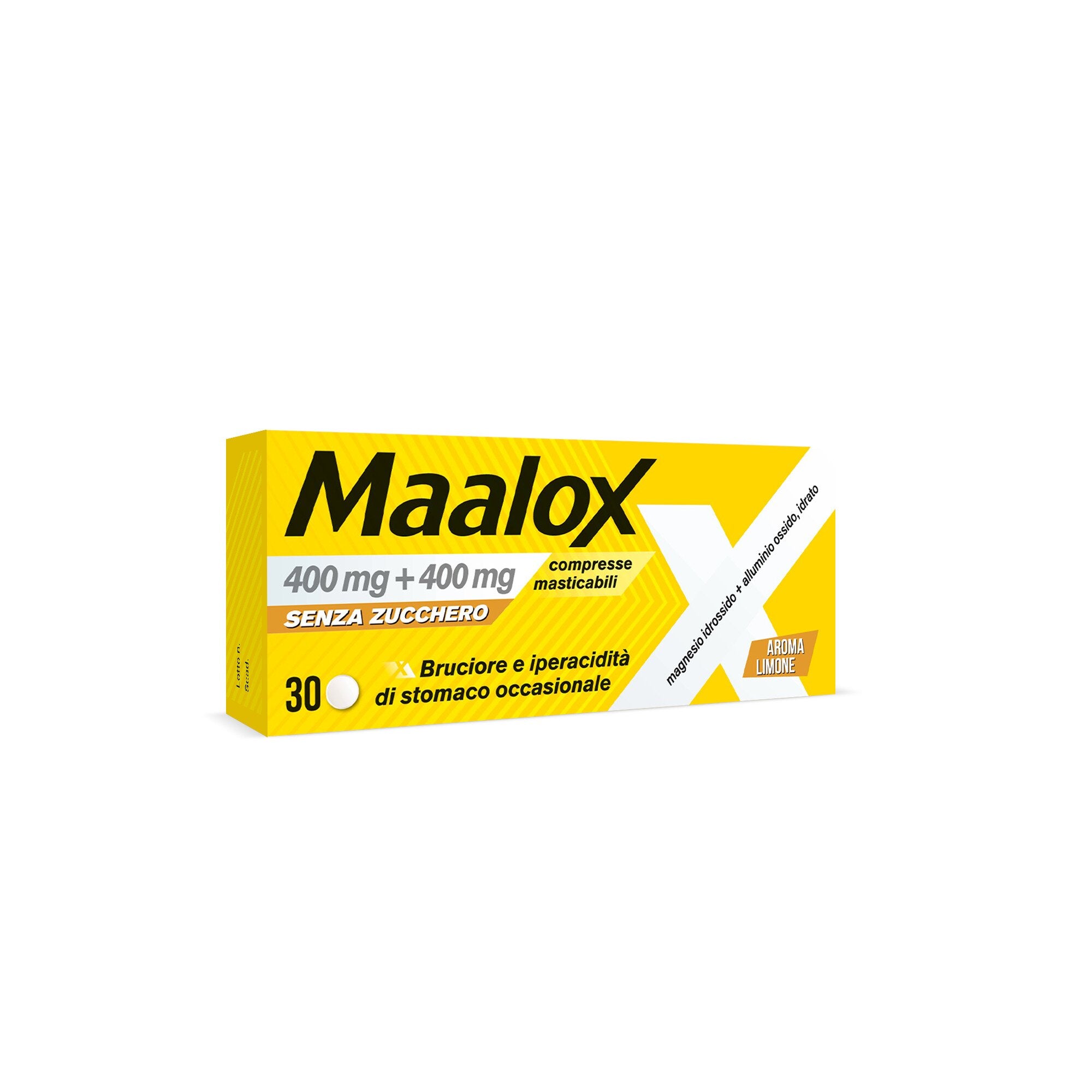 Maalox antiacido 30 compresse masticabili senza zucchero
