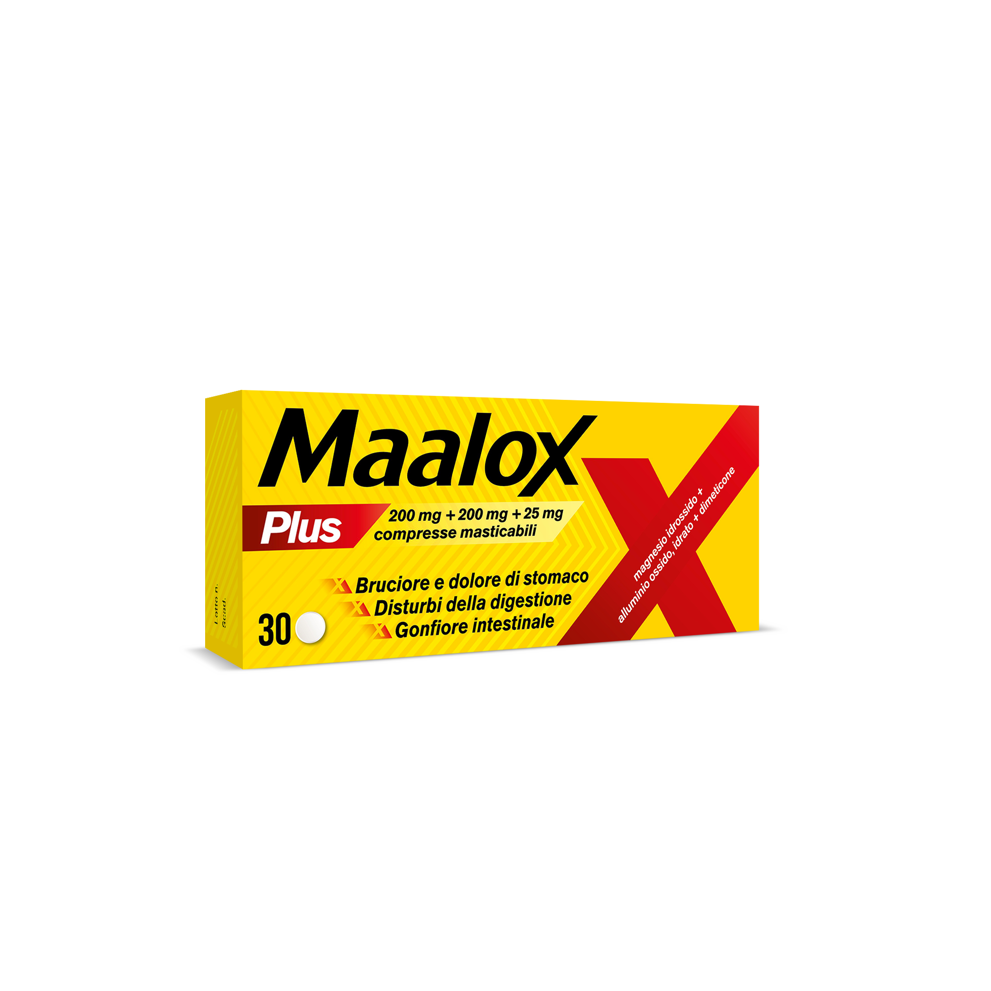 Maalox plus 30 compresse masticabili Disturbi gastrici