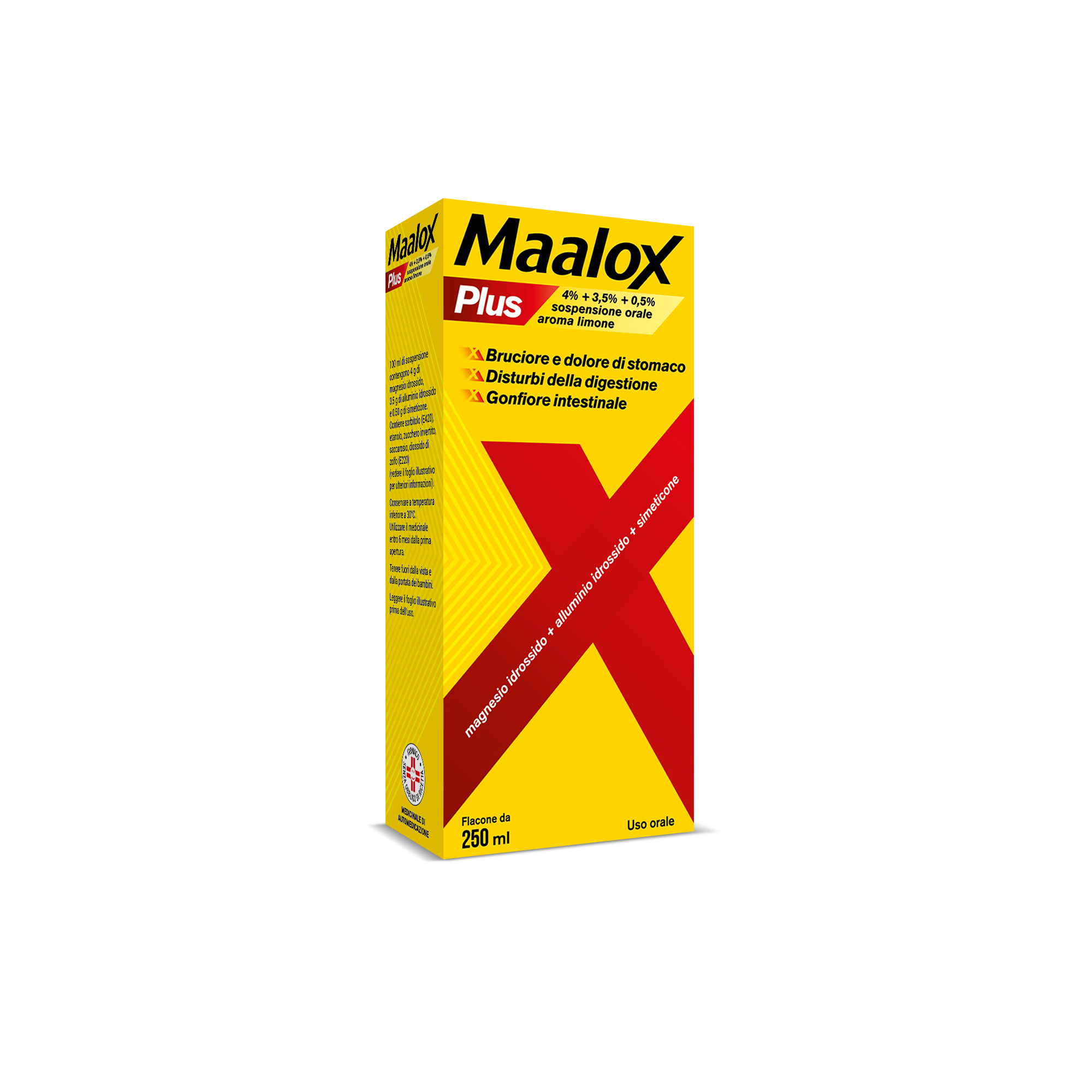 Maalox Plus Sospensione Orale Antiacido 250 ml