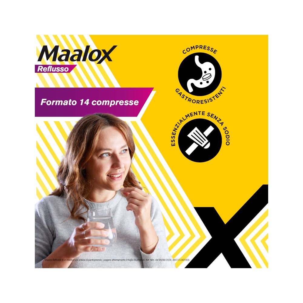 Maalox Reflusso 20 mg Pantoprazolo 14 Compresse