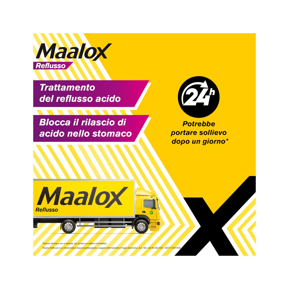 Maalox Reflusso 20 mg Pantoprazolo 14 Compresse