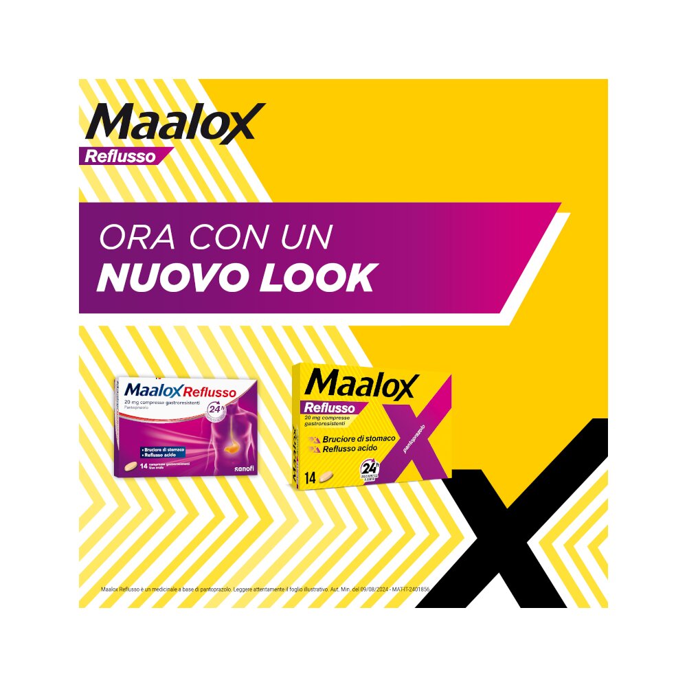 Maalox Reflusso 20 mg Pantoprazolo 14 Compresse