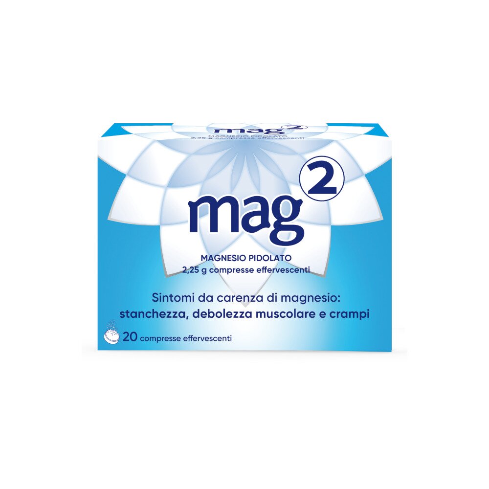 Mag2 20 Compresse Effervescenti 2,25g Magnesio Pidolato