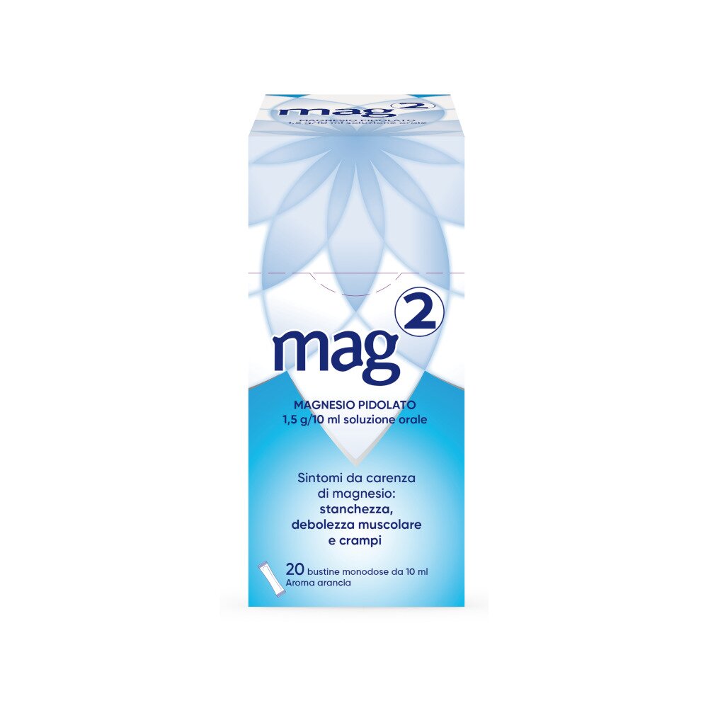 Mag2 Stickpack 1,5 g/10 ml Magnesio Pidolato 20 Bustine