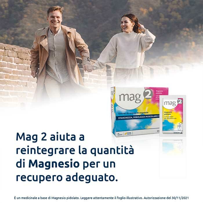 Mag 2 per Carenza di Magnesio 20 bustine
