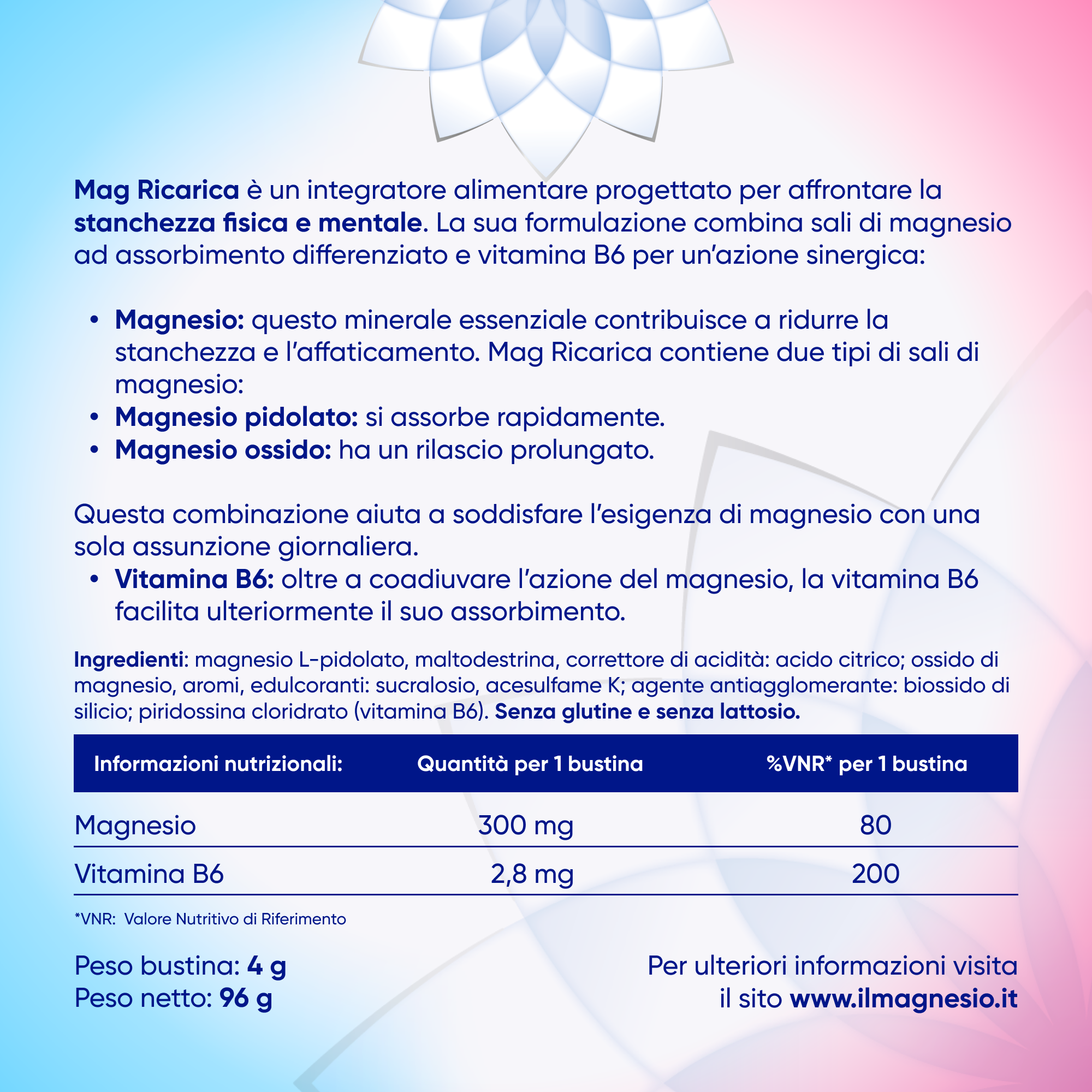 Mag ricarica 24 ore 24 bustine