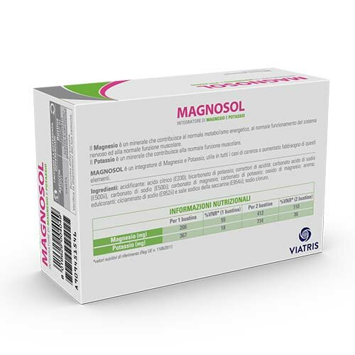 Magnosol Integratore Magnesio e Potassio 20 bustine effervescenti