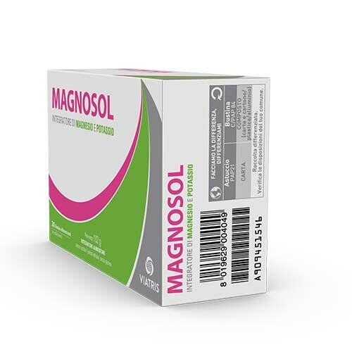 Magnosol Integratore Magnesio e Potassio 20 bustine effervescenti