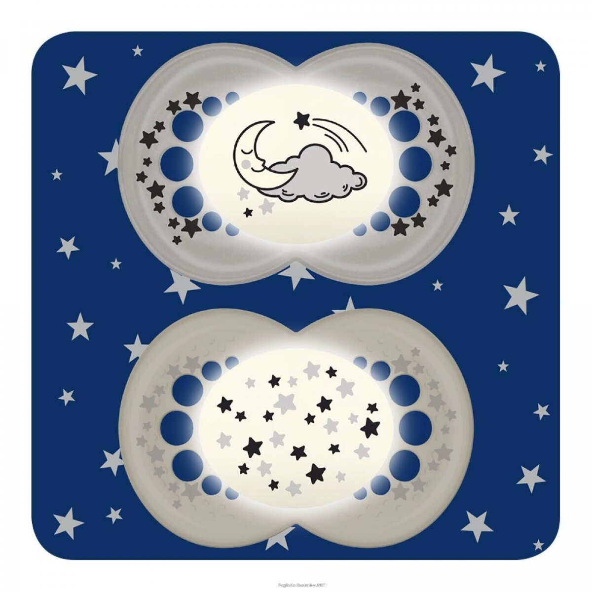 MAM original Night Succhietto in Silicone Mesi 16+ Unisex 2 succhietti