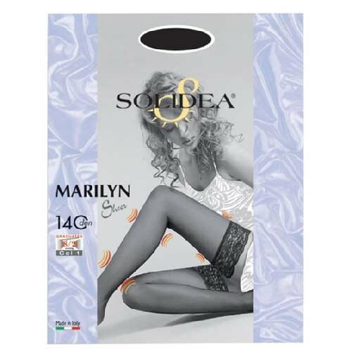 Marilyn 140 sheer calza autoreggente sabbia 2