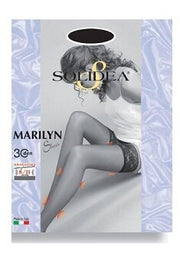Marilyn 70 sheer calza autoreggente moka 1 s