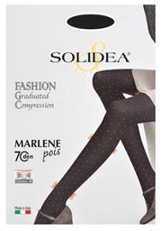 Marlene pois 70 collant opaco fantasia mosto 2-m