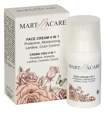 Martha health care crema viso 4 in 1 protettiva idratante lenitiva controllo colore 30 ml