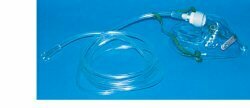Maschera per ossigenoterapia media concentrazione. completadi tubo prolunga di 2mt di lunghezza