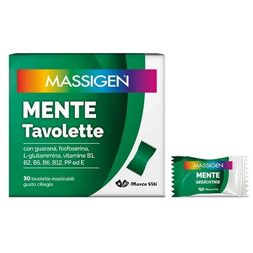 Massigen Mente Integratore Riduzione Stanchezza 30 Tavolette 
