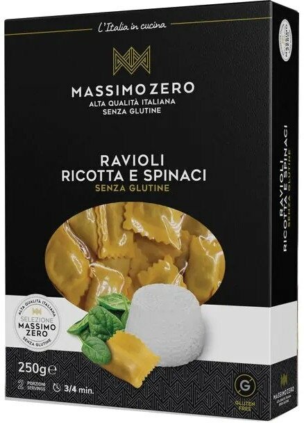 Massimo zero ravioli ricotta e spinaci 250 g