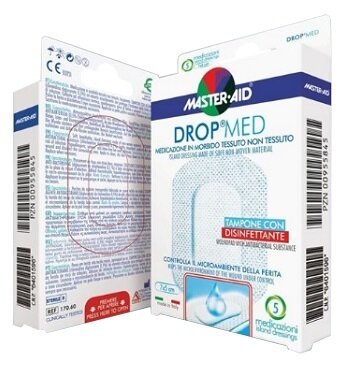 Master aid drop med medicazione tnt 7x5 cm 5 pezzi