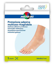 Master-aid foot care protezione adesiva multiuso ritagliabile 50x9,5 cm