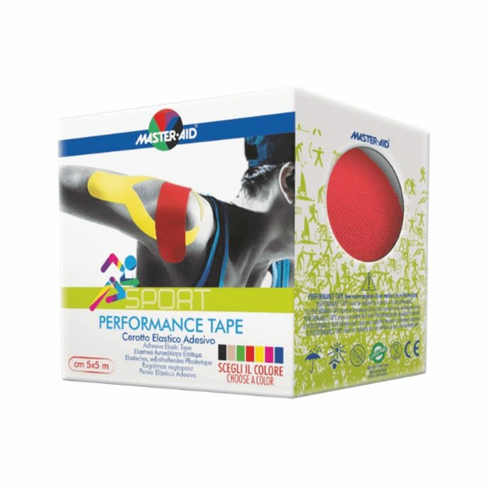 Master-aid s perform red taping neuromuscolare 5 cm x 5 mt