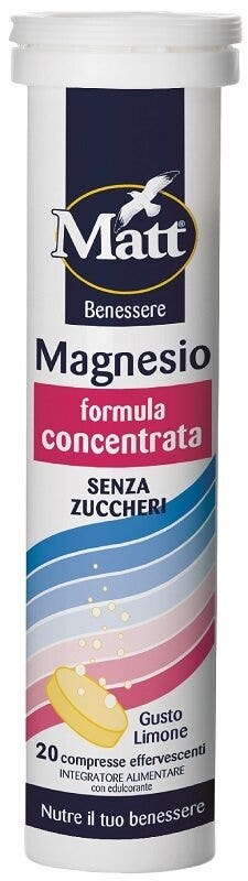 Matt benessere magnesio 20 compresse effervescenti