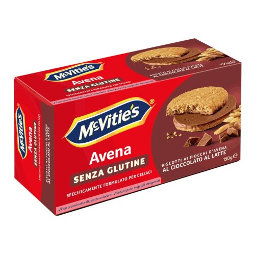 Mc vitie's avena al cioccolato al latte senza glutine 150 g
