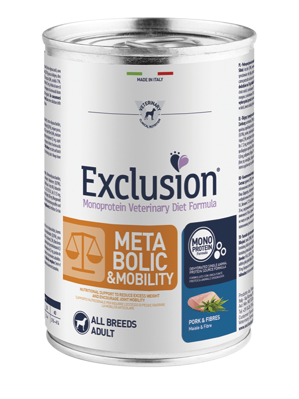 Exclusion Veterinary Diet Metabolic And Mobility Lattina Umido 400gr