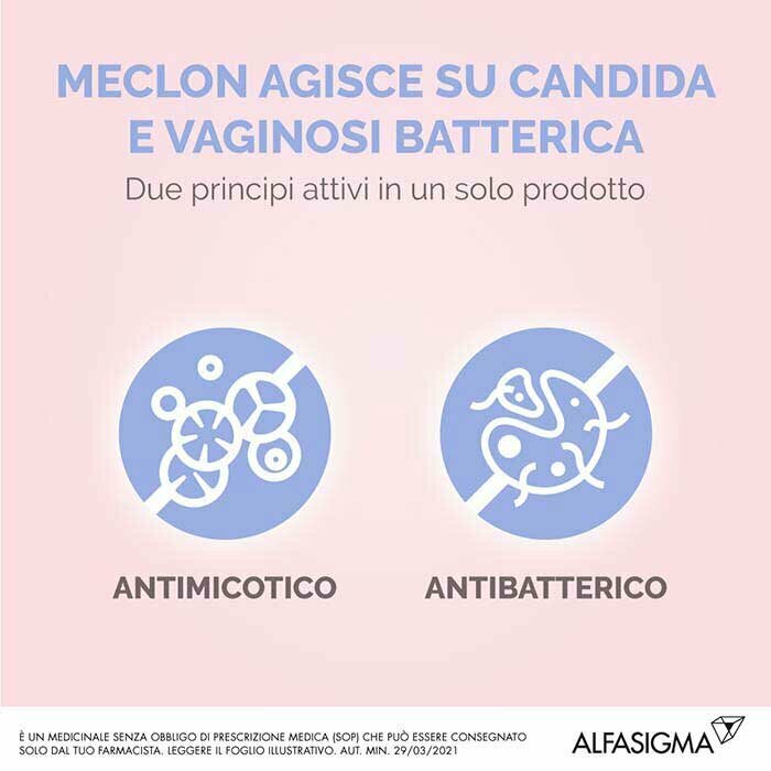 Meclon crema vaginale antimicotica antibatterica 30g+6 applicatori