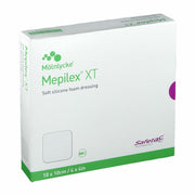 Medicazione assorbente in schiuma di poliuretano mepilex xtcon strato di contatto in silicone 10 x 10 5 pezzi