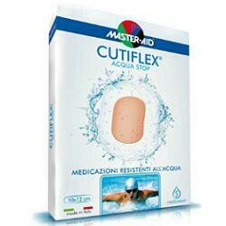 Medicazione autoadesiva trasparente impermeabile master-aidcutiflex 10,5x15 5 pezzi