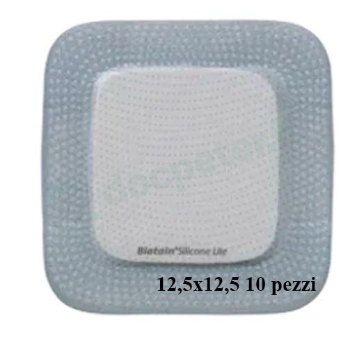 Medicazione avanzata in schiuma di poliuretano con adesivo delicato in silicone biatain 12,5x12,5 10 pezzi