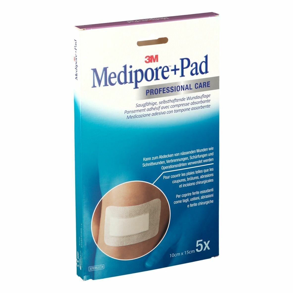 Medicazione medipore+pad 10x15cm 5pezzi